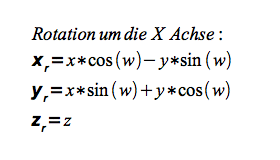 Rotation um die Z-Achse